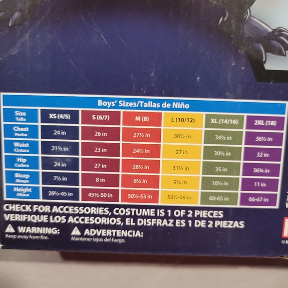 Marvel Venom Boys' Costume - Black & White. New In Pkg. - Picture 4 of 4